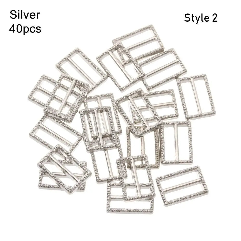 Mini Metal Doll Buckles Tri-Glide Belt DIY Accessories 20/40pcs