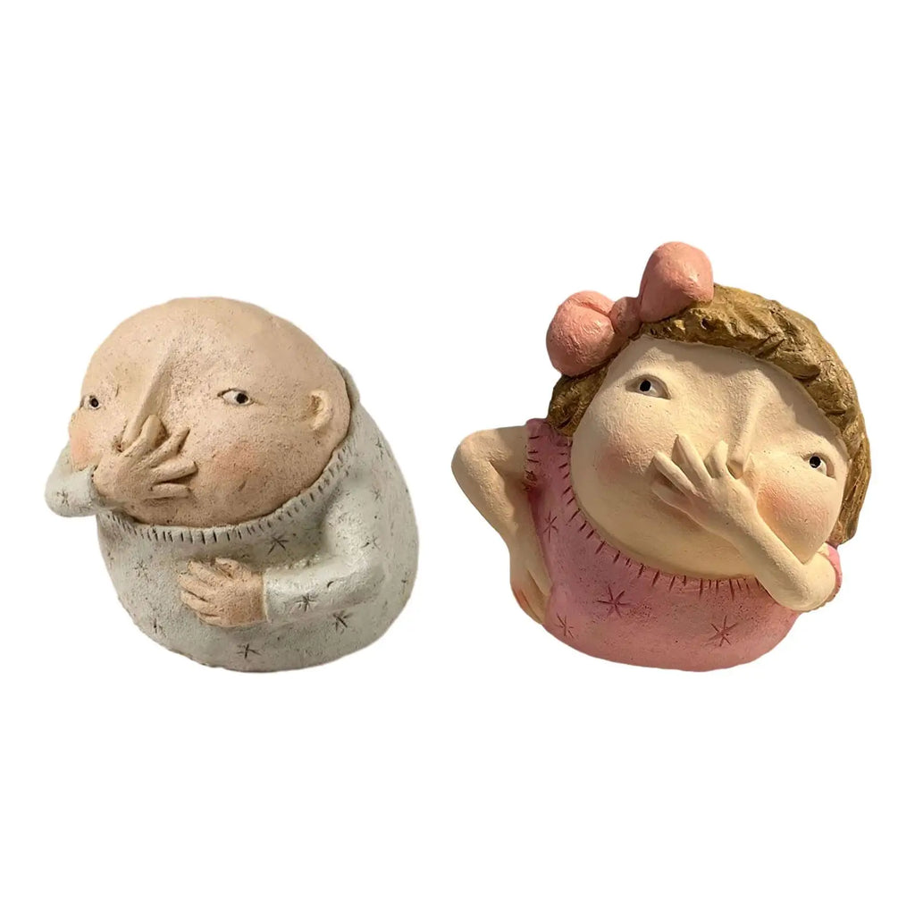 Funny Holding Nose Bathroom Statue | Humorous Resin Figurine