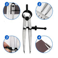 Leather Wing Divider Scribing Gauge Compass Tool – Adjustable