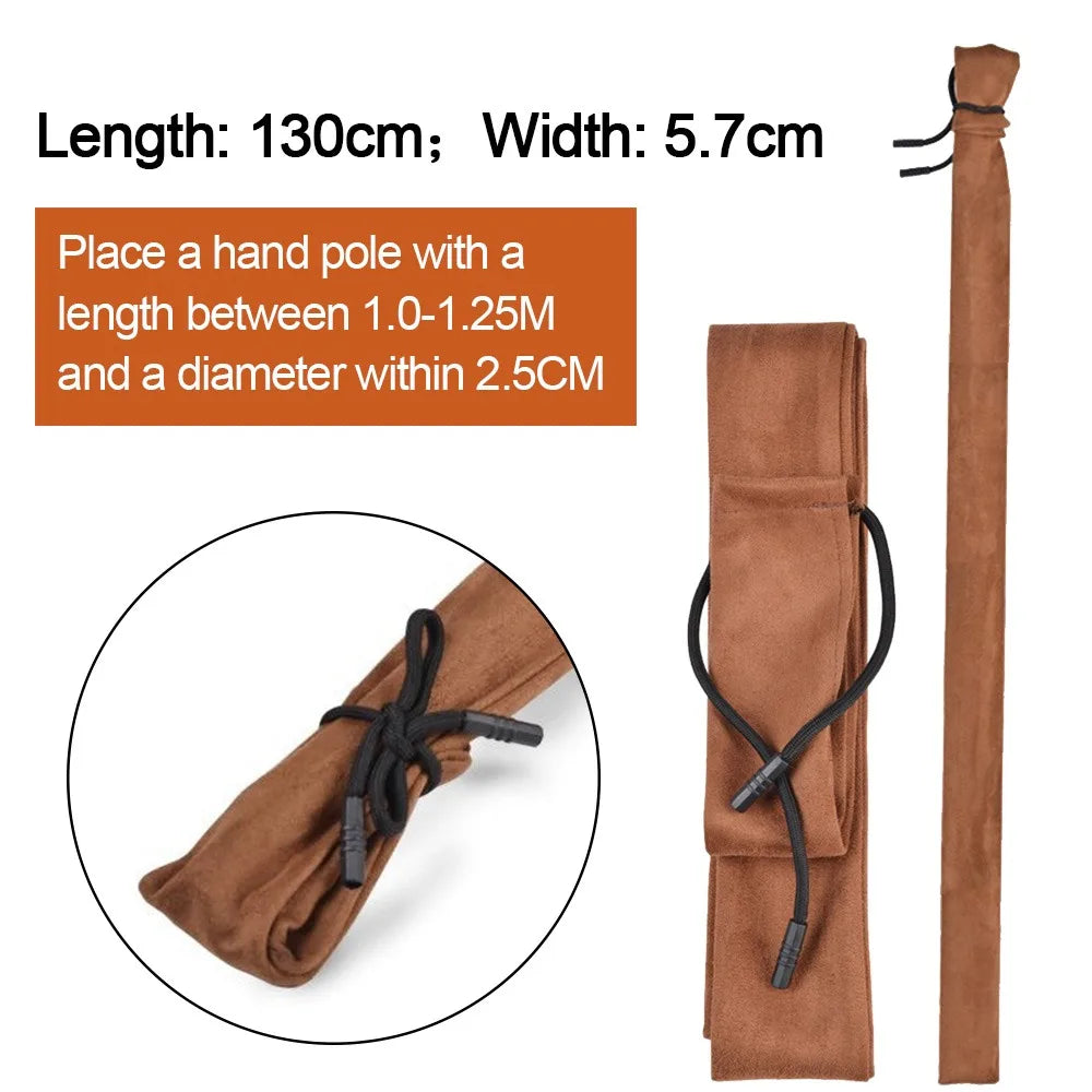Folding Fishing Rod Bag – Large Capacity Portable Canvas Pouch