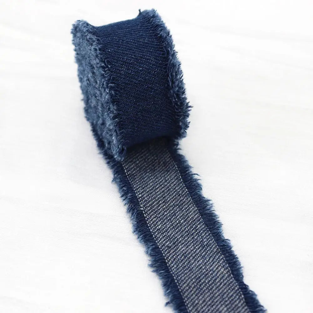 1.5 Yards Blue Denim Ribbon – DIY Hair Bows & Bridal Crafts
