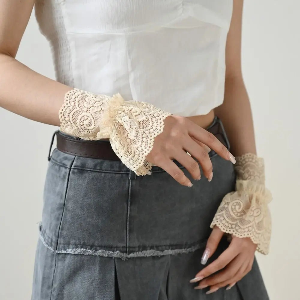 Detachable Hollow-Out False Sleeve Cuffs | Women's Wrist Cuffs