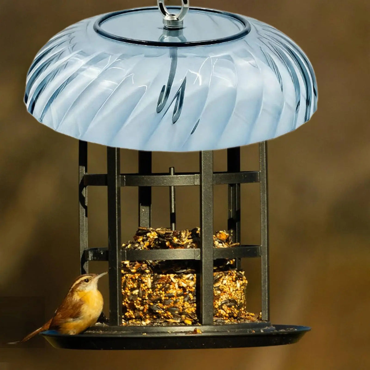 Squirrel Baffle Weatherproof Dome Cover for Bird Feeders