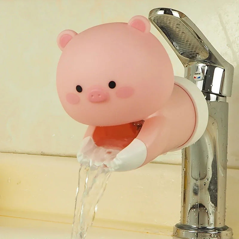Cartoon Baby Silicone Faucet Extender – Splash-Proof Kids