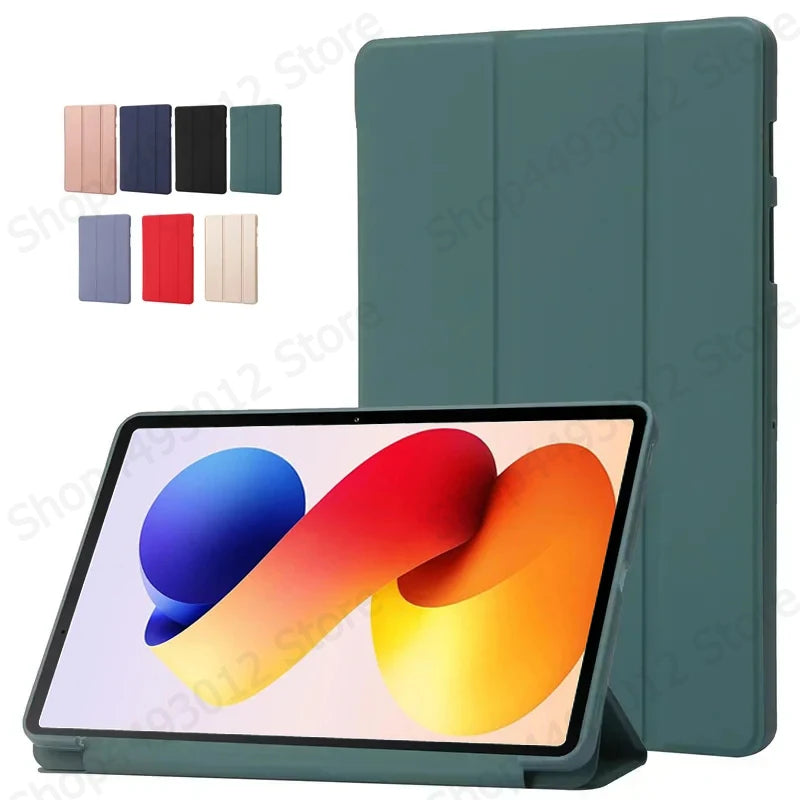 Redmi Pad 2 Pro Case 12.1" PU Leather Tri-Fold Stand Cover