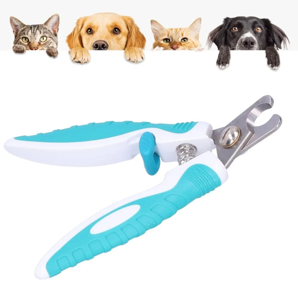 Stainless Steel Pet Nail Clippers – Dog & Cat Claw Trimmer