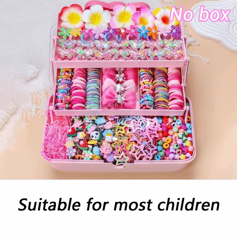 546-Piece Colorful Girls Hair Accessories Set | Kids Gift