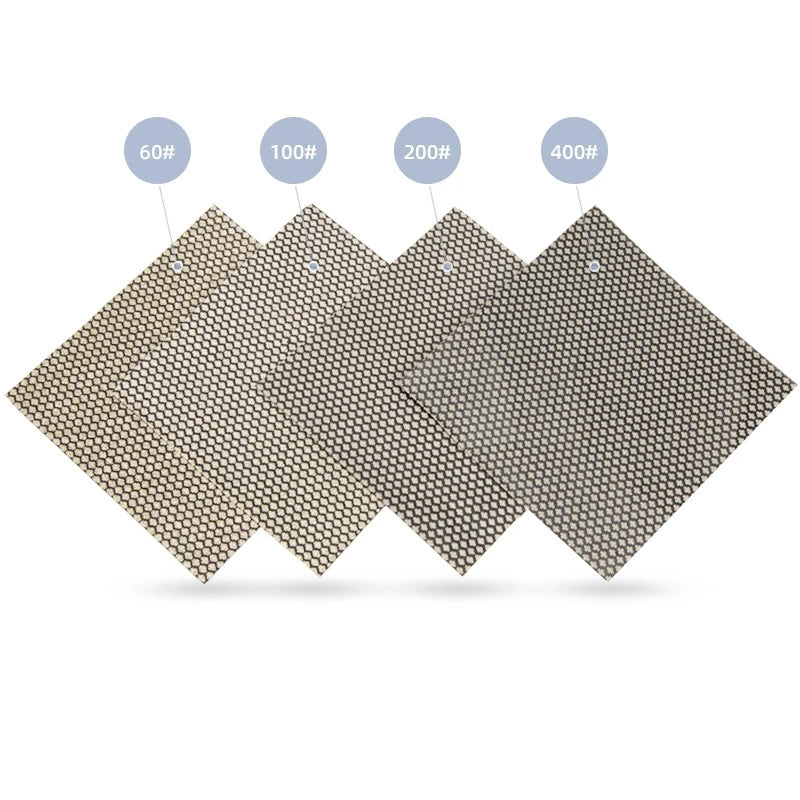 Diamond Electroplated Sanding Sheet 100x100mm | P60–P1200