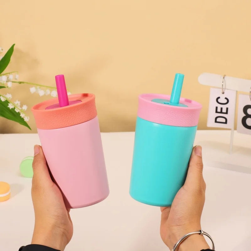 12oz Vacuum Insulated Travel Mug | Stainless Steel with Straw