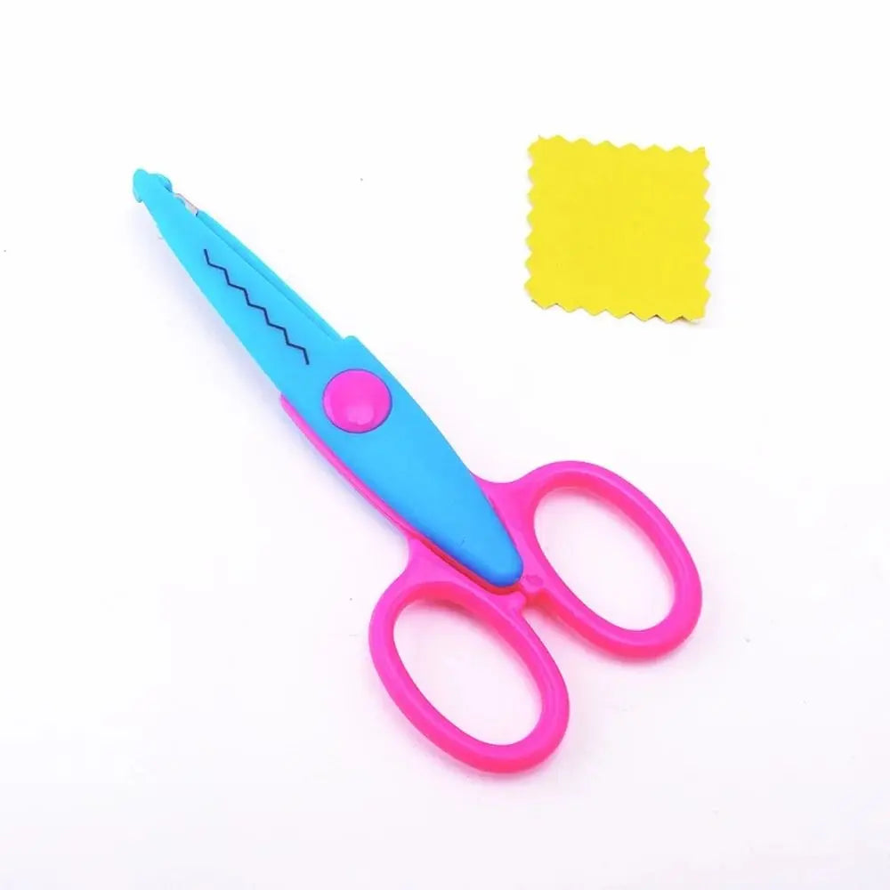 DIY Lace Wavy Pattern Safety Scissors for Kids & Crafts