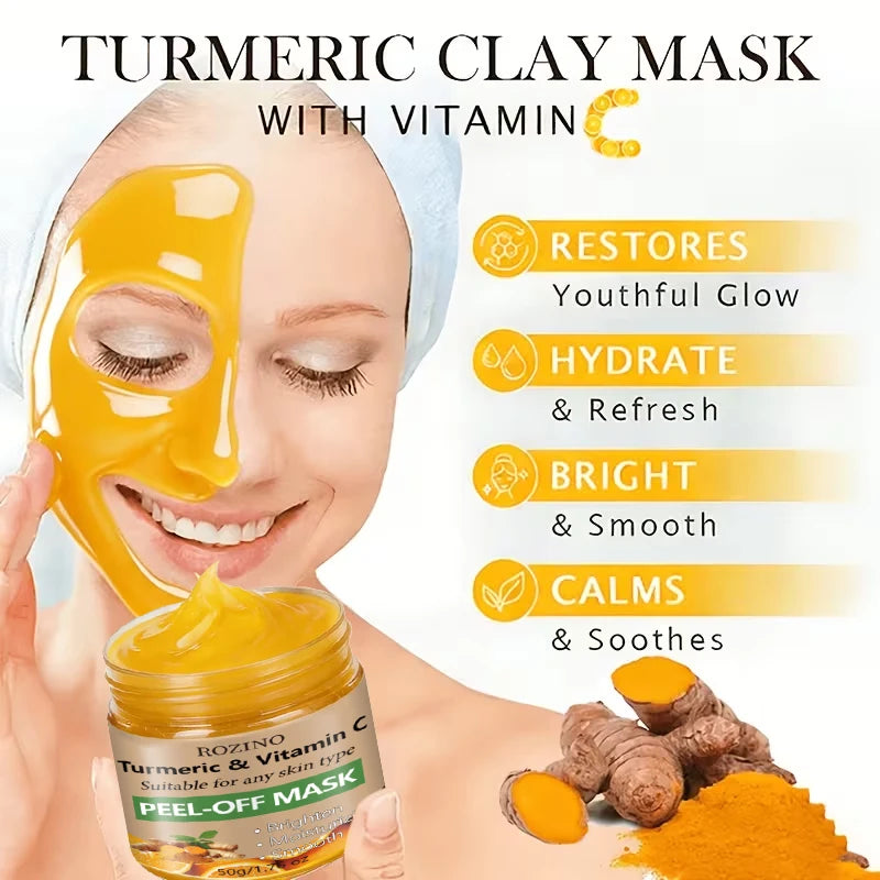 ROZINO Turmeric & Vitamin C Peel-Off Face Mask 50g