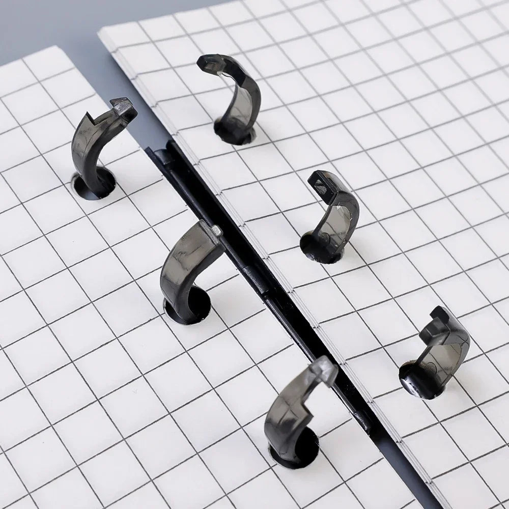 Removable Loose-Leaf Binder Rings – 3-Hole Spring Clip Rings