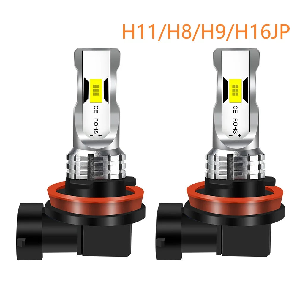 2-Pack CSP LED Headlight Bulbs H4 H7 H11 Plug & Play 50000LM