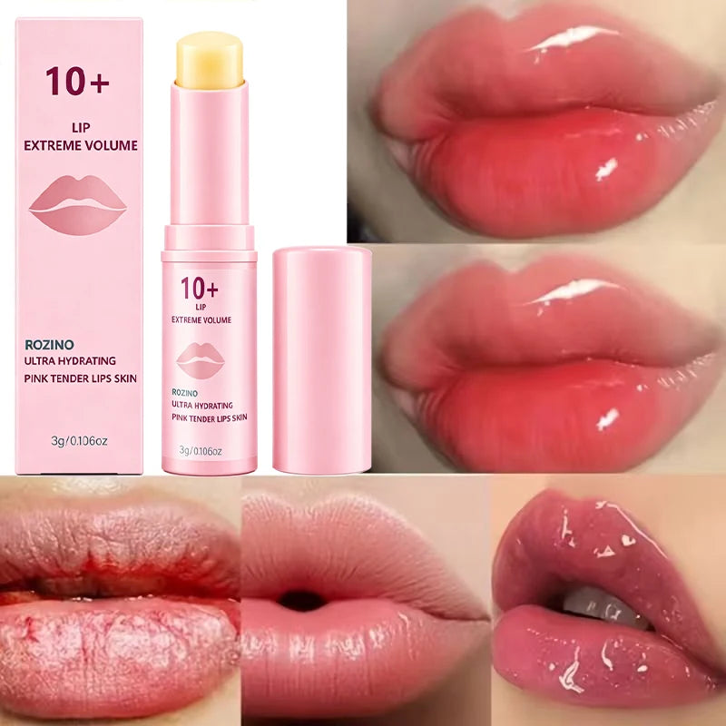 ROZINO Plumping Peach Lip Balm – High Gloss Moisturizer