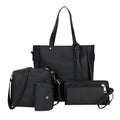 4-Piece PU Leather Bag Set – Handbag, Shoulder & Clutch Bag