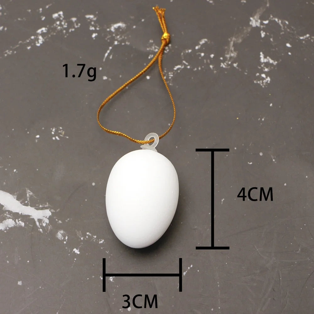 White Foam Easter Eggs DIY Craft Decoration 3–8cm | 1pc