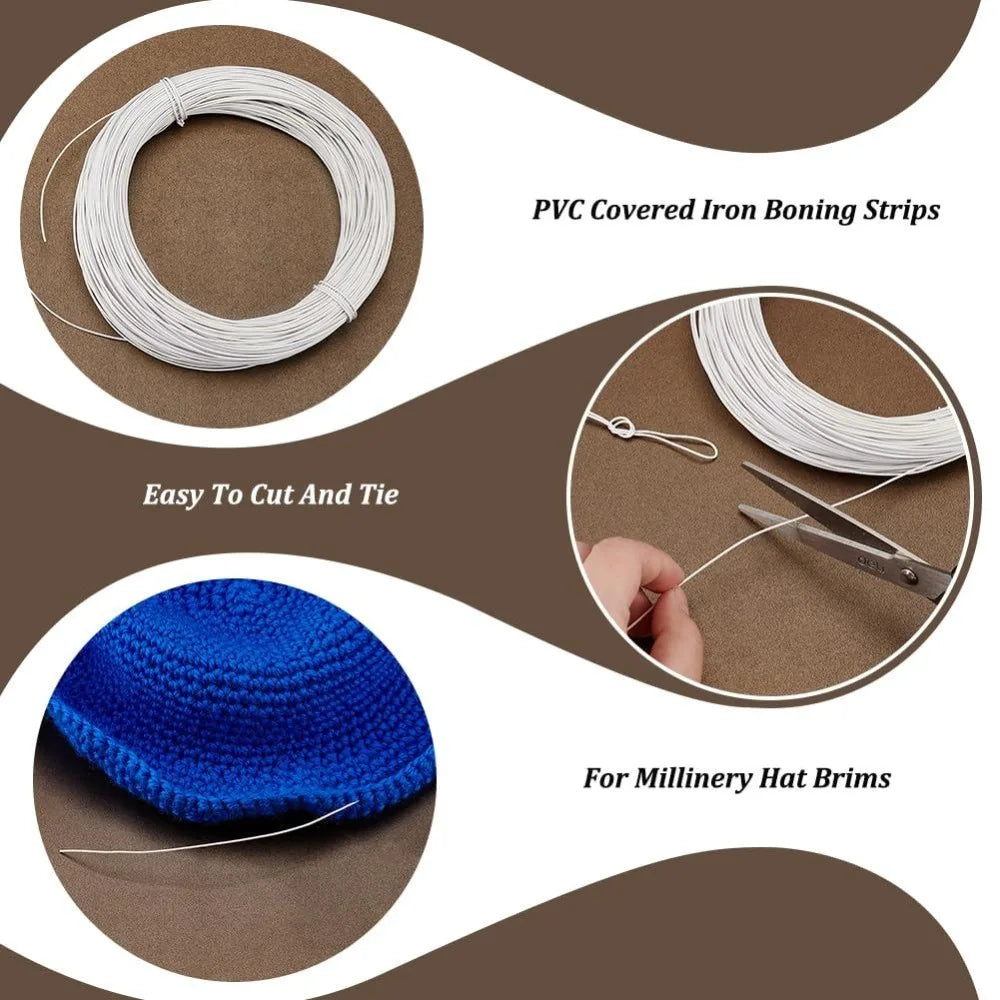 50 Yards PVC Millinery Wire – Hat Brim Shaping & DIY Crafts