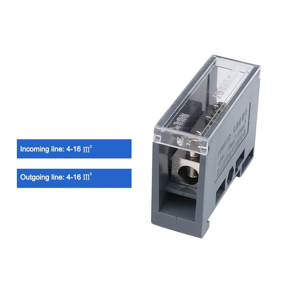 Din Rail Terminal Block 150A Power Junction Box Wire Connector