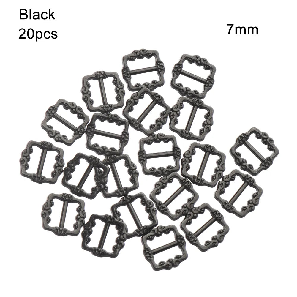 Mini Metal Tri-Glide Doll Buckles 20/40pcs – DIY Bag & Belt