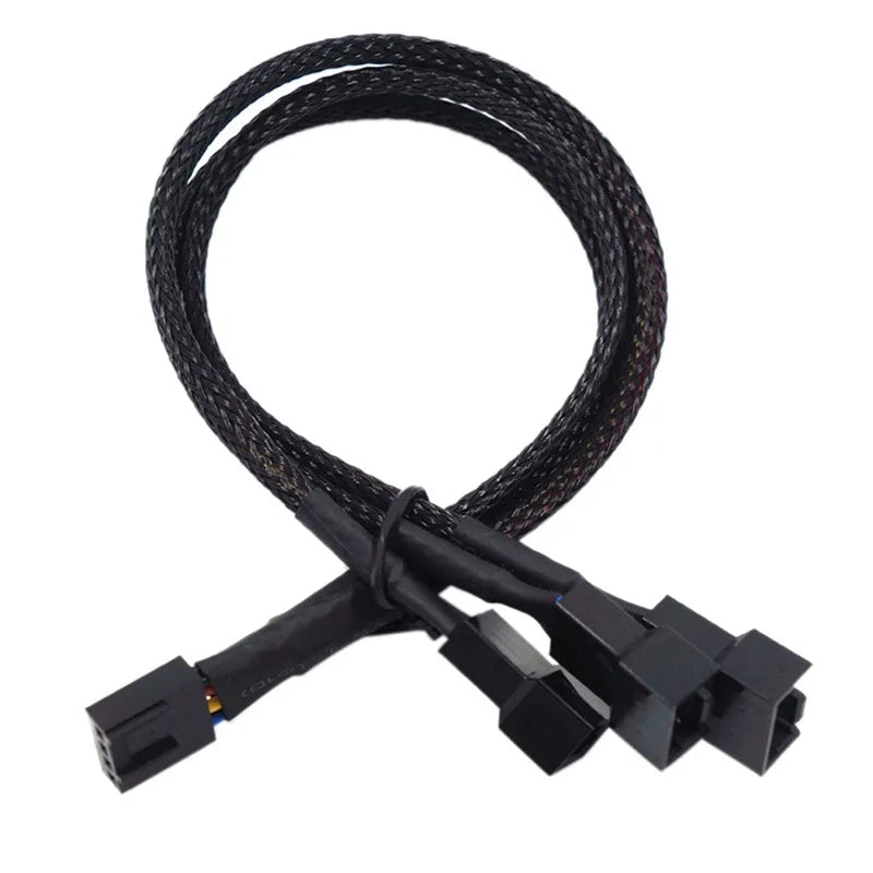 4-Pin PWM Fan Splitter Cable 1 to 4 Ways – 27cm Extension