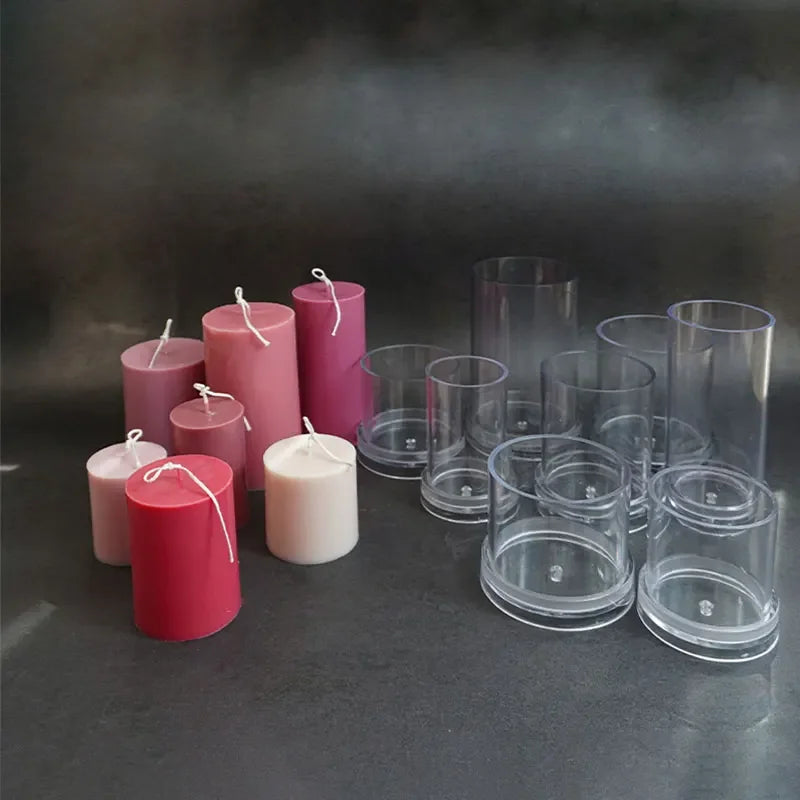 DIY Cylindrical Candle Mold – Acrylic Flat Top Pillar Mold