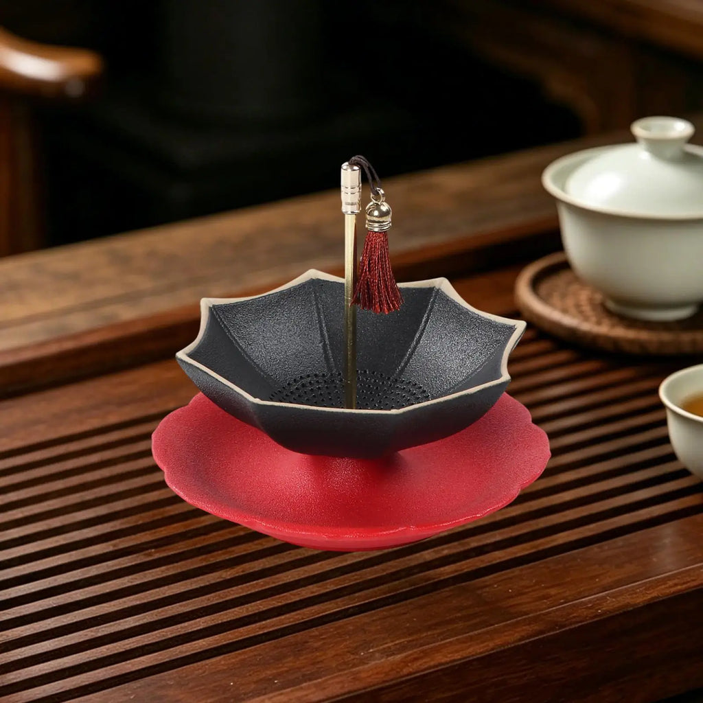 Umbrella Shape Ceramic Tea Strainer | Porcelain Loose Leaf Filter