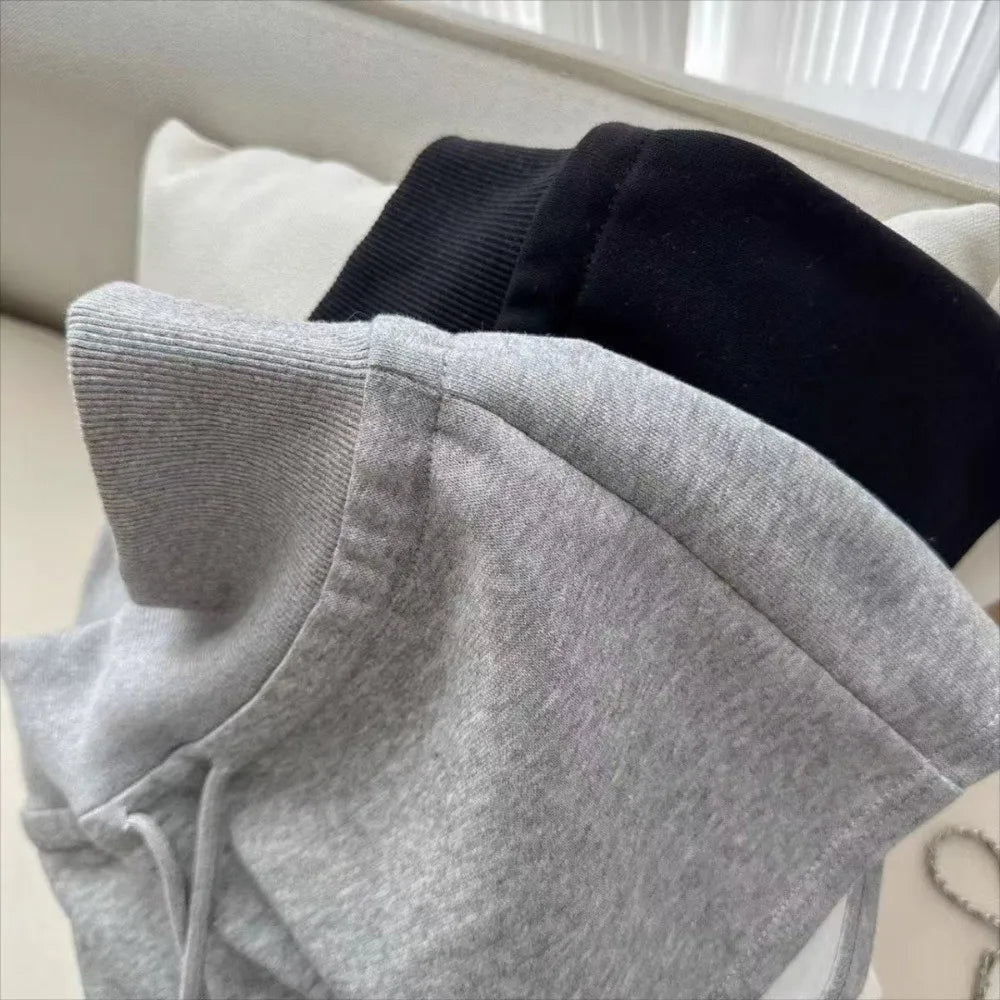 Women's Drawstring Sports Shorts – Slim Fit Casual | Black & Grey