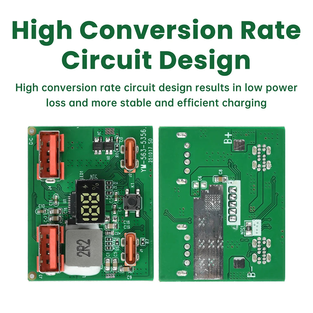 22.5W DIY Power Bank Module – PD, QC & VOOC Fast Charging