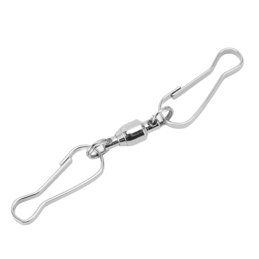 20-Pack Stainless Steel Windsock Clips | 70mm 360° Rotation Hooks