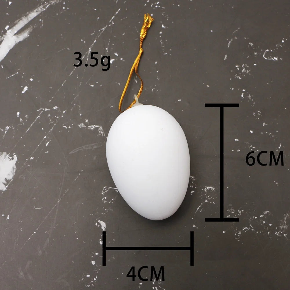 White Foam Easter Eggs DIY Craft Decoration 3–8cm | 1pc