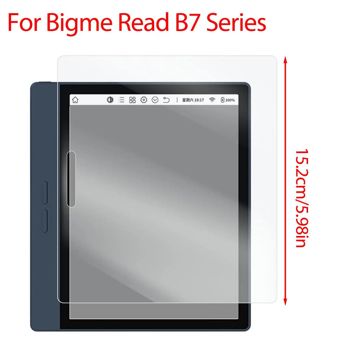PET Screen Protector for Bigme Read B7 B7 Pro B751 – Clear/Matte