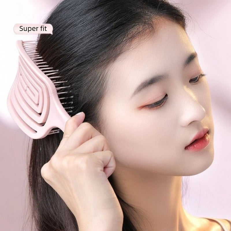 Wide Tooth Hollow Massage Comb for Curly & Long Hair