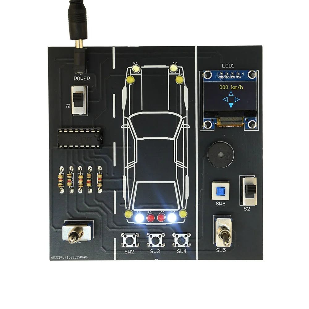 DC 5V Car Driving Simulator DIY Electronics Soldering Kit