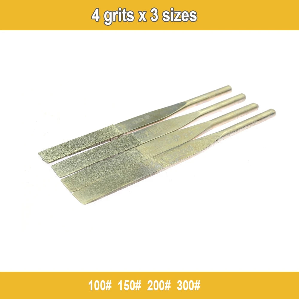 12-Piece Diamond Taper Machine Files for Reciprocating Handpiece