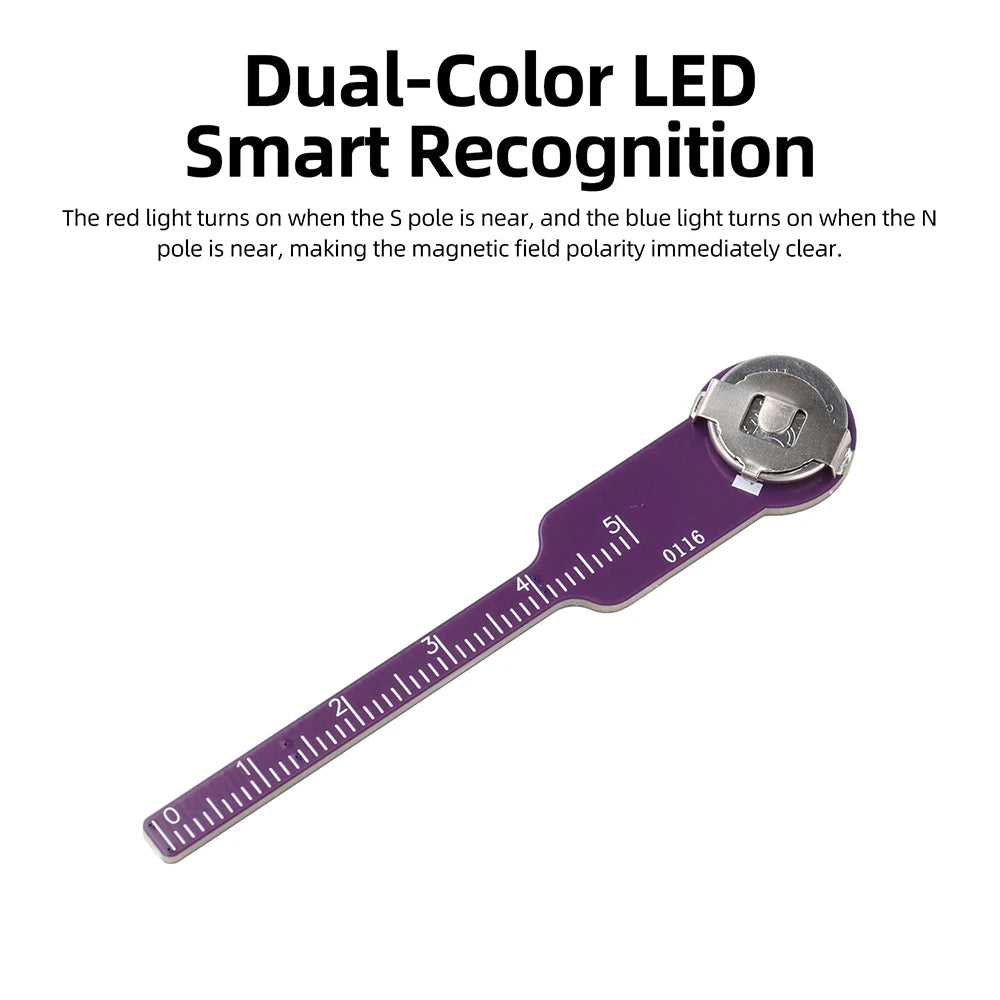 Handheld Magnetic Pole Detector – LED N/S Polarity Tester