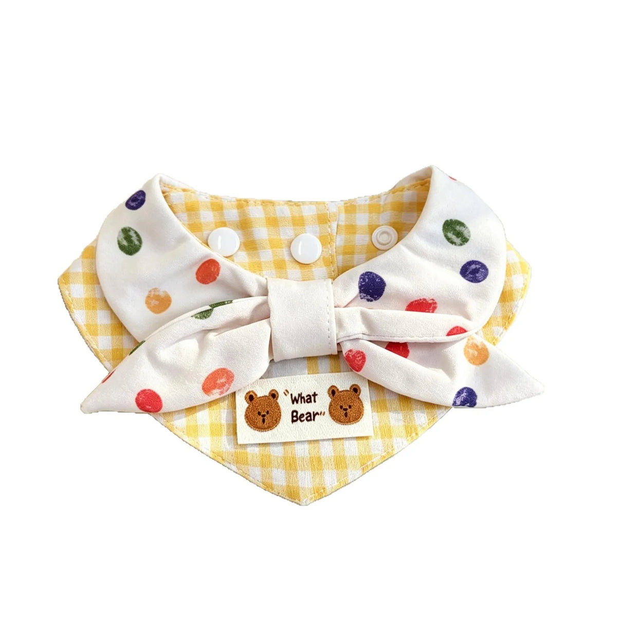 Cute Teddy Bear Pet Collar Scarf for Cats & Dogs