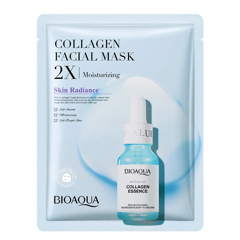 20-Pack Centella Collagen Sheet Masks – Hyaluronic Acid & Vitamin C