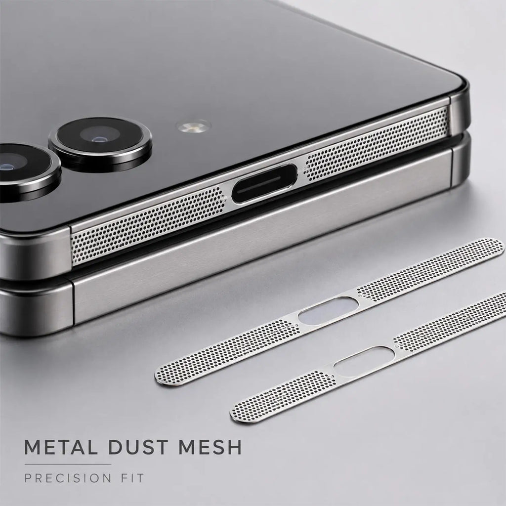 Metal Dust Mesh Stickers for Samsung Galaxy Z Flip 8 – Speaker Guard