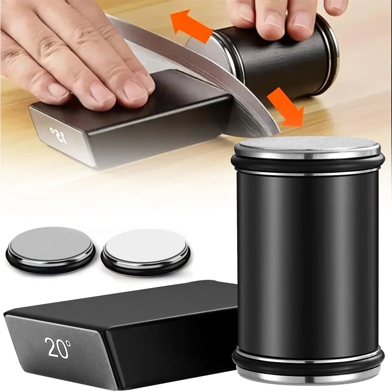 Diamond Rolling Knife Sharpener – Magnetic 15/20° Angle