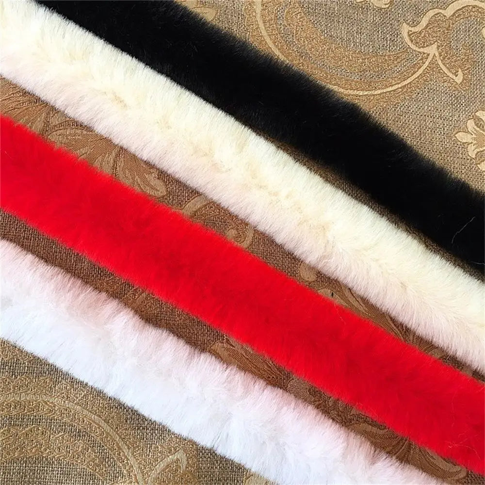 Faux Rabbit Fur Ribbon Trim 5cm×100cm – Fluffy Furry Tape