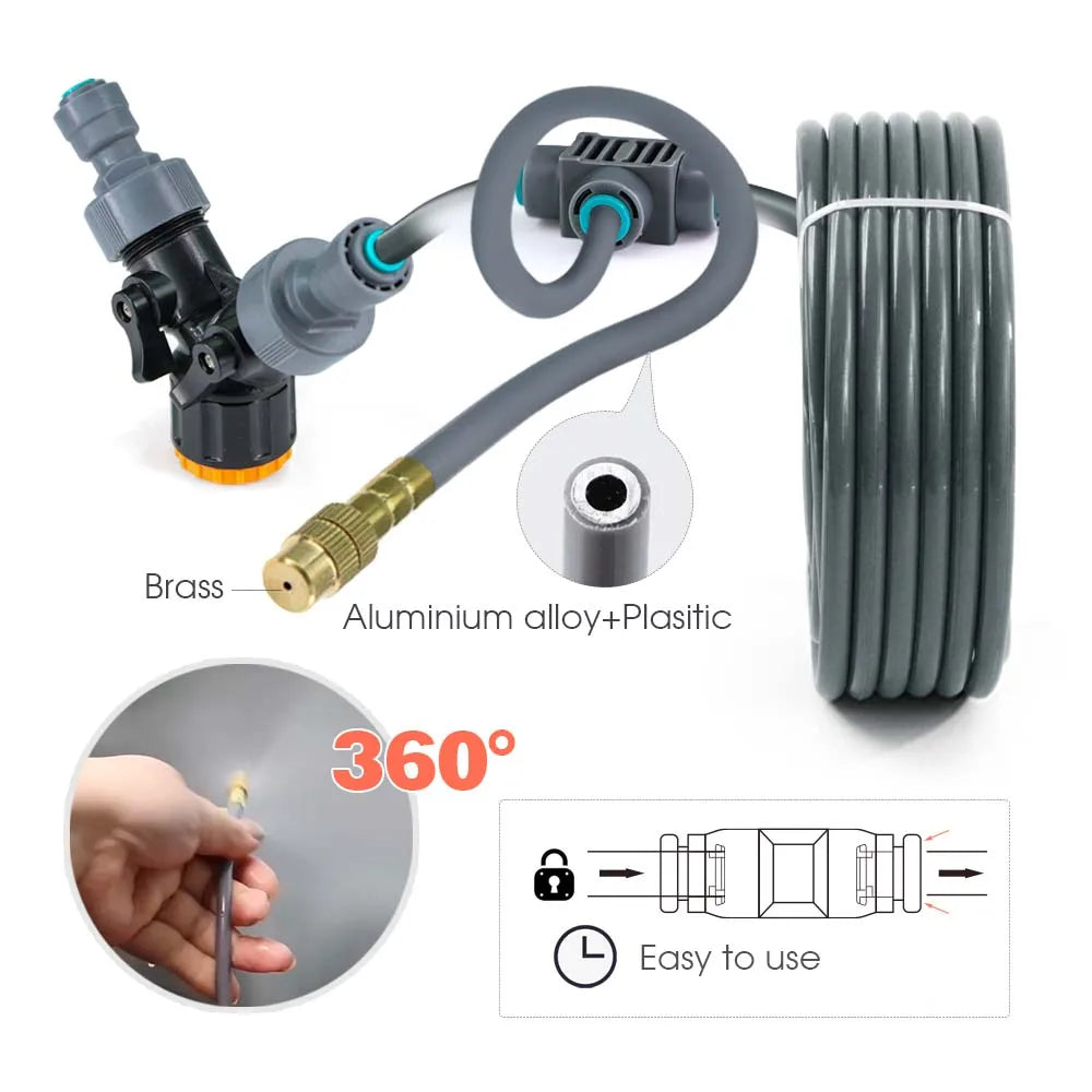 Remote Control Garden Watering Timer & Atomizing Spray Kit