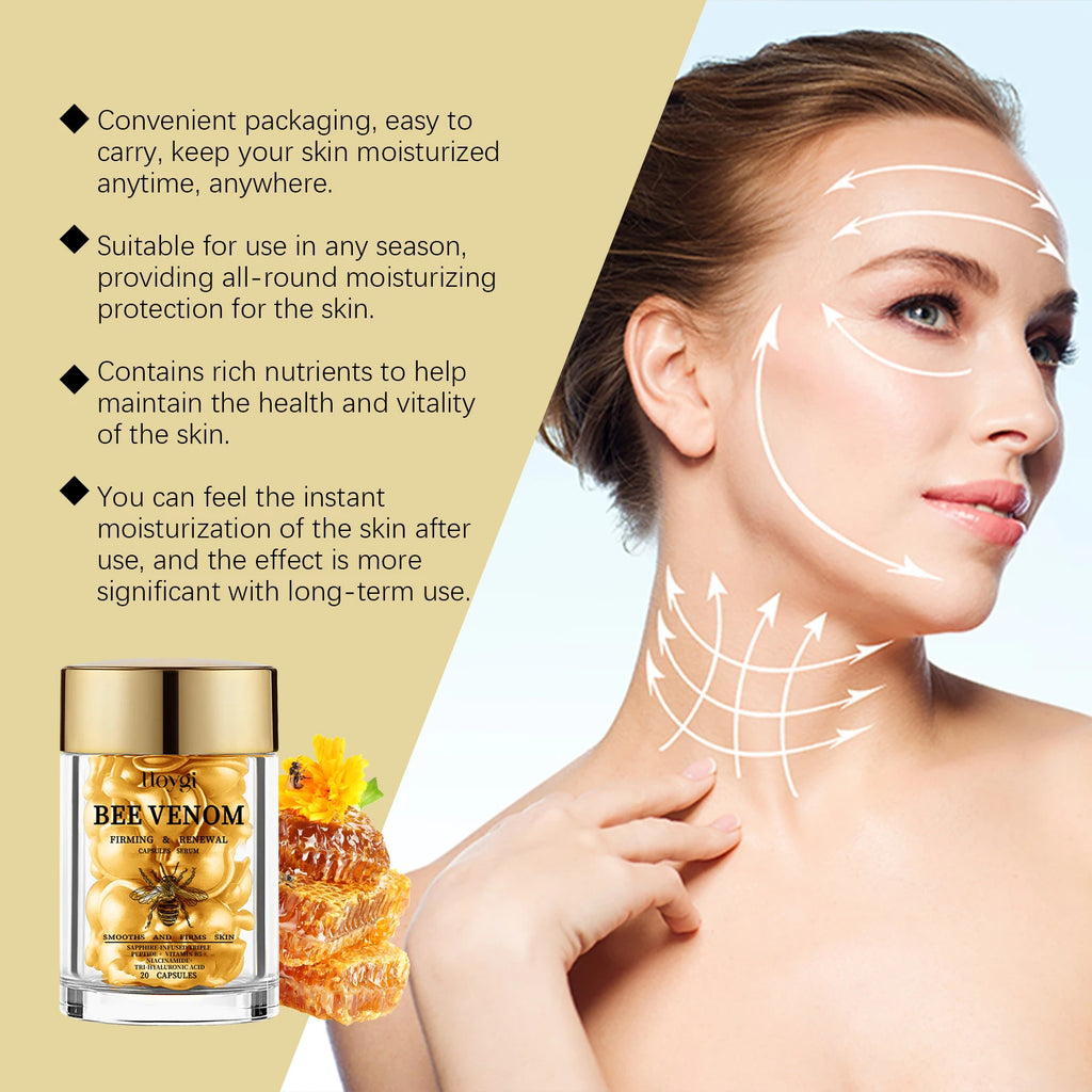Hoygi Bee Venom Firming Essence Capsules – 20pcs Face Serum