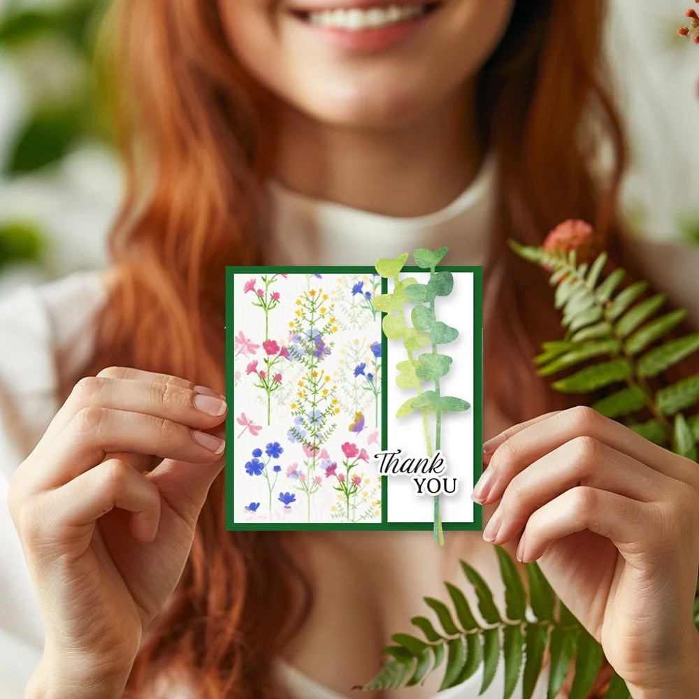 Wildflower Meadow Clear Stamps & Cutting Dies Set – 2Pcs DIY