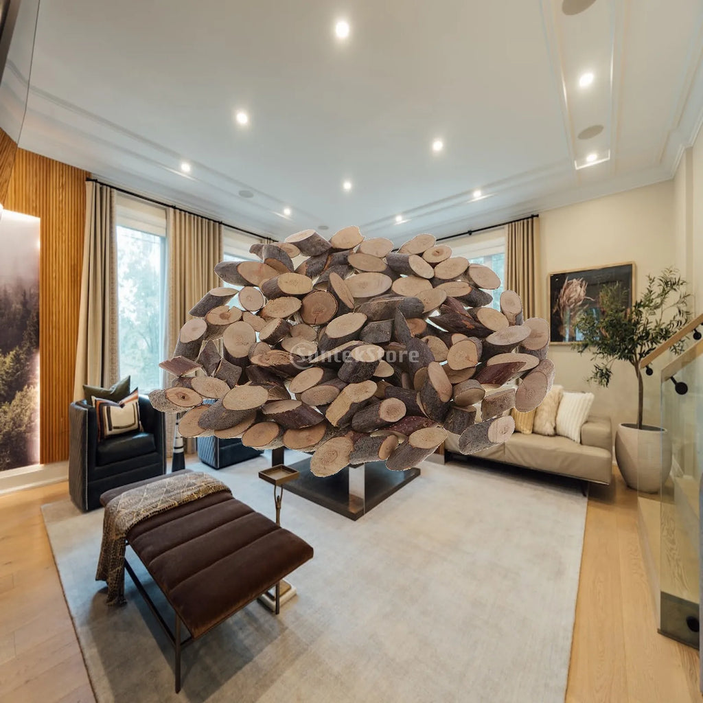 100 Small Wood Slices – Rustic Wedding & DIY Craft Set