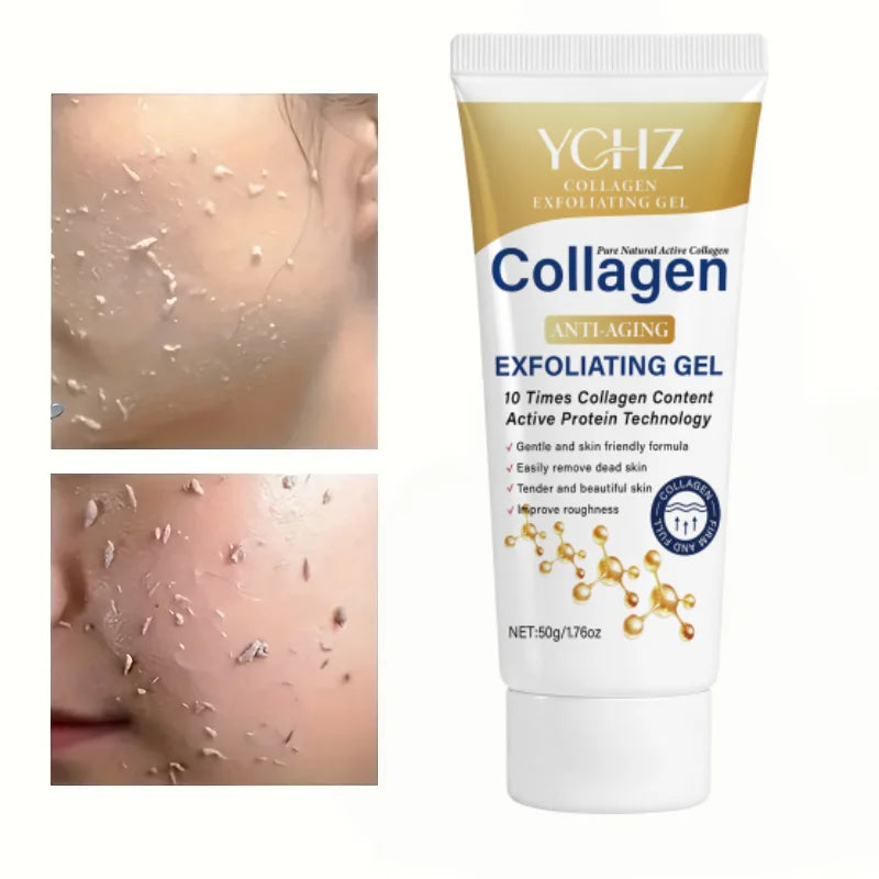 YCHZ Collagen Exfoliating Gel – Moisturizing Face Scrub