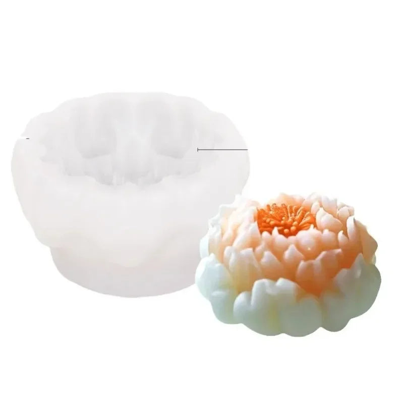 3D Flower Silicone Mold – Candle Soap Resin Cake DIY Crafts