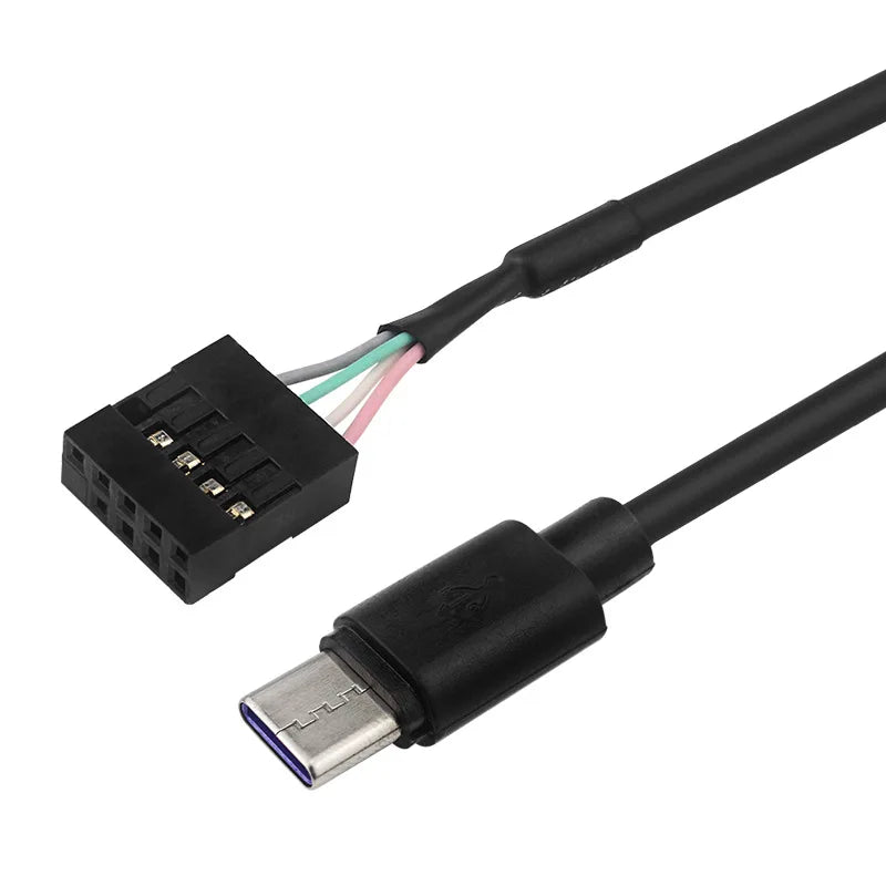 USB-C to 9-Pin Motherboard Power Cable 50cm | Data & Charge