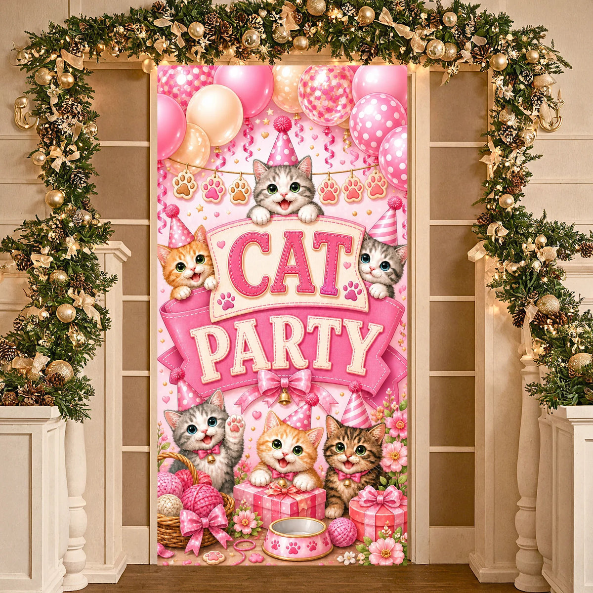 Pickle Birthday Banner Floral Accent – Party Photo Prop