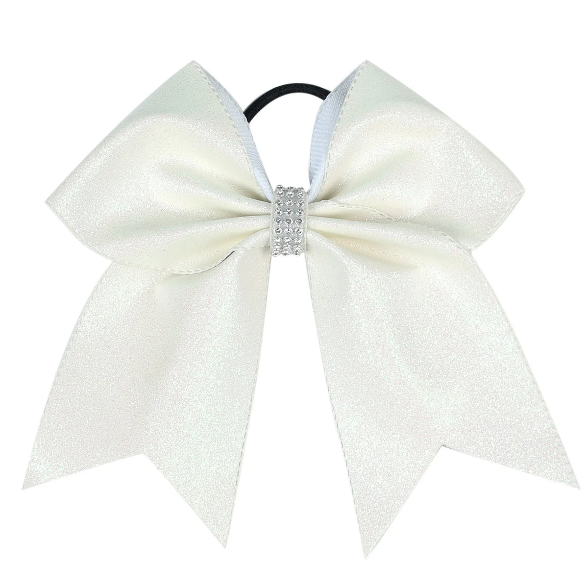 12-Pack Glitter Grosgrain Cheerleading Hair Bows for Girls