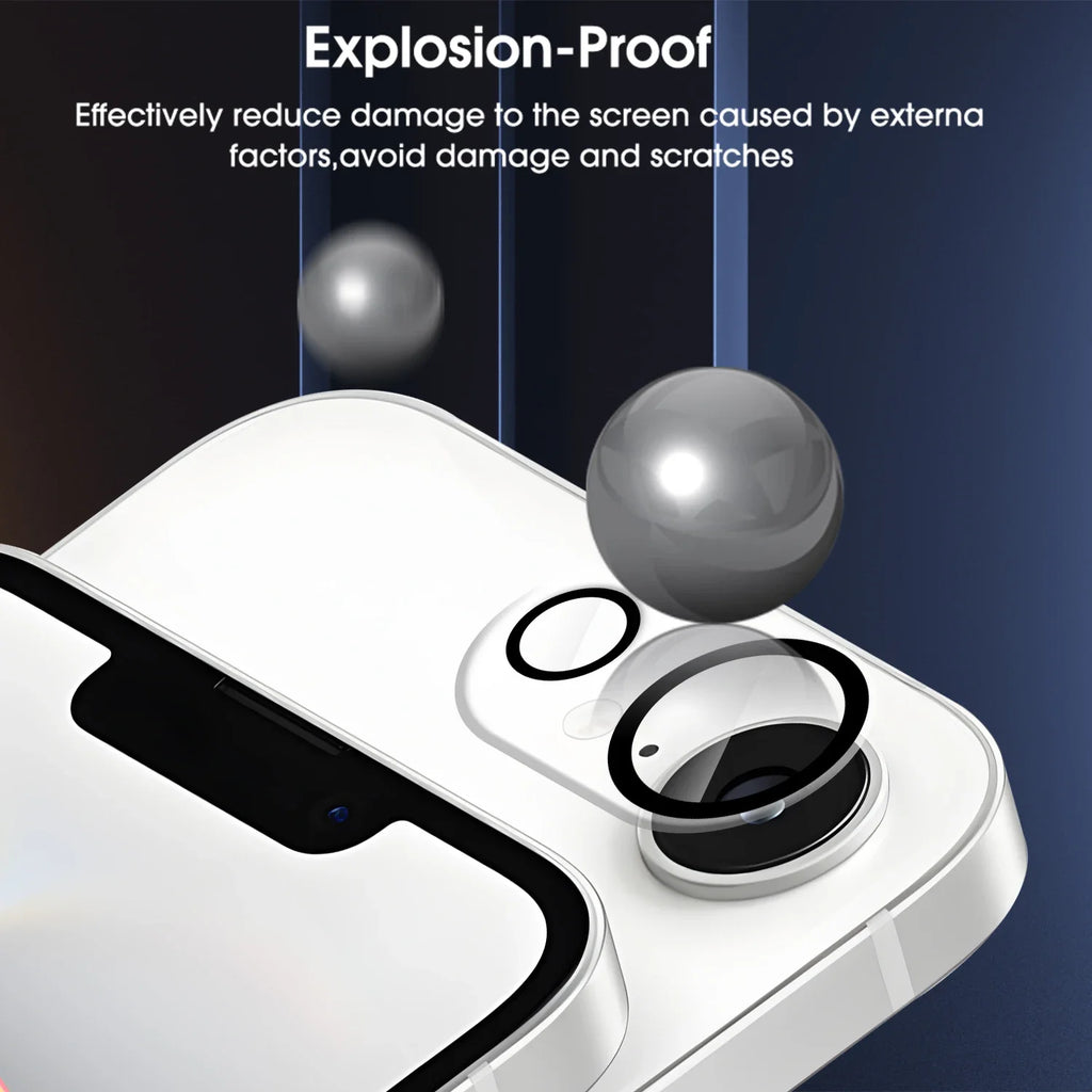iPhone 16E Camera Lens Protector – 3D Tempered Glass Film
